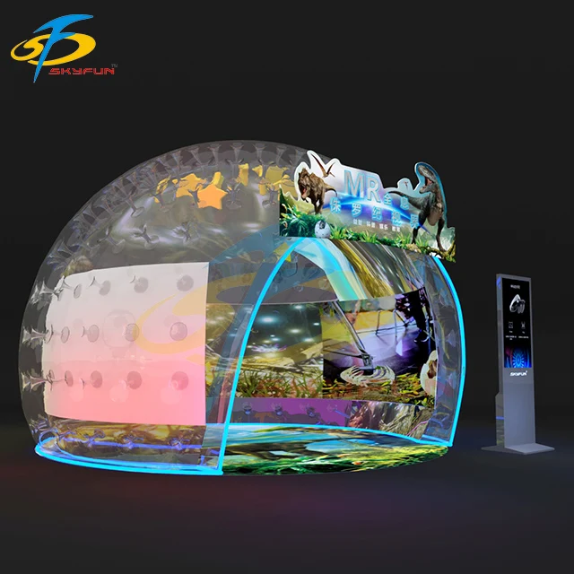 2021 New Advanced MR AR+VR Mixed Reality Holographic Jurassic Product for Kids Virtual Simulator Multiplayer Game