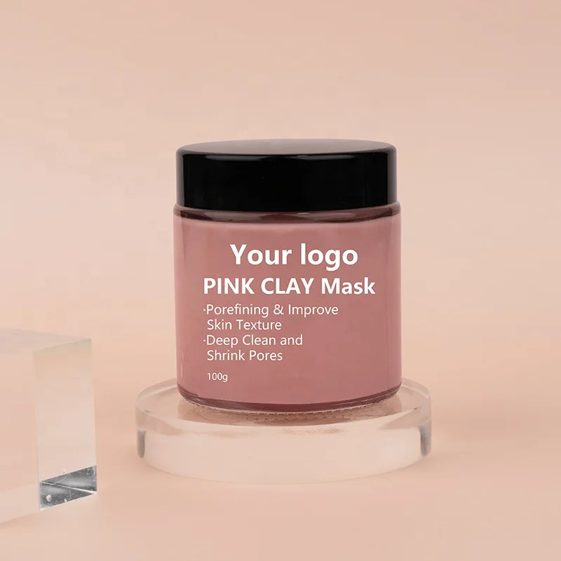 
Clay Mask Private Label Brighten Porefining Skin Care Face Pink Mud Clay Mask Powder Top Seller Face Mask 
