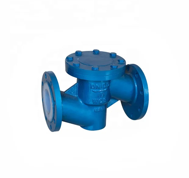 GB стандартный FEP/PTFE/PFA облицованный поворотный/подъемный обратный клапан фланцевого типа для химической промышленности