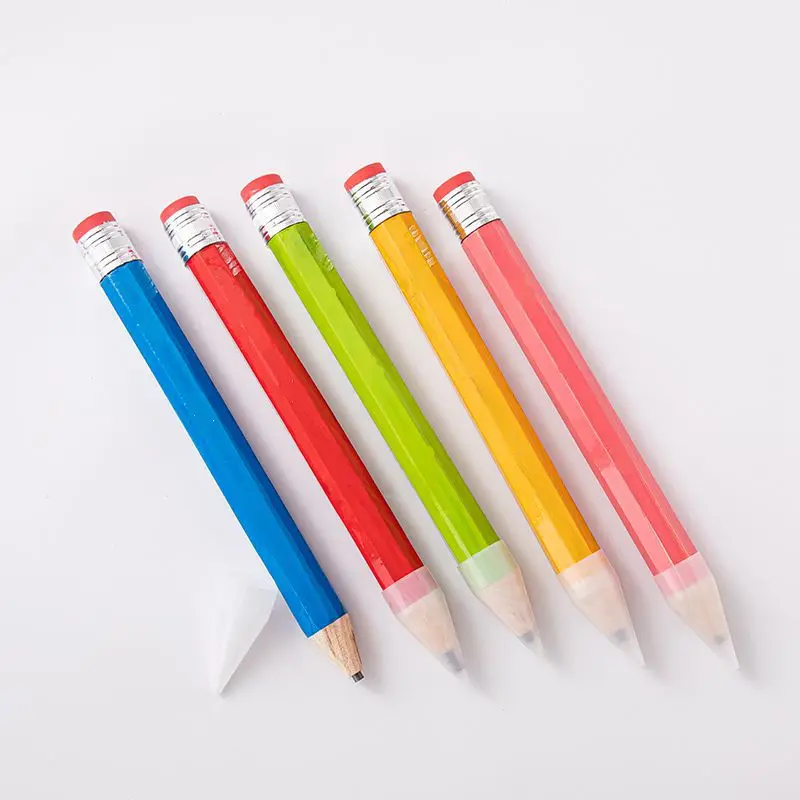 Wholesale 35cm Length Blank Jumbo Giant Pencil Custom Logo Big Wood Pencils For Fun