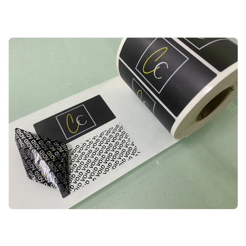 Factory Supply Waterproof Tamper Evident Warranty Seal Label Security Adhesive Sticker