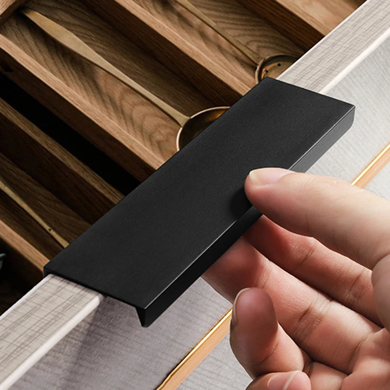 Royen Modern Invisible Home Cabinet Handle Hardware Kitchen Cabinet Drawer Bedroom Door Furniture Handle Accessories