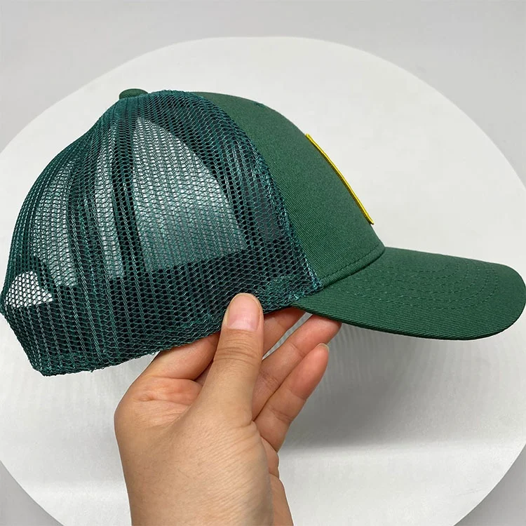 Structured 6 Panel Trucker Hats Cotton Adjustable Mesh Custom Embroidery Patch logo Sport Caps