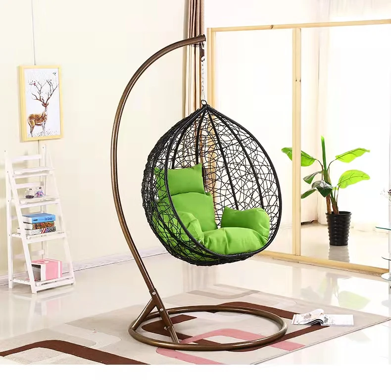 Лидер продаж, уличный садовый Плетеный гамак для внутреннего дворика, подвесное кресло-качели из ротанга для яиц