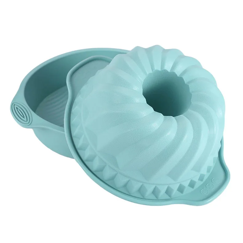 French Chiffon Kitchen Silicone Bakeware Baking European Standard Food Grade Non-stick Cake Steamed Cake Purple Cake Mold