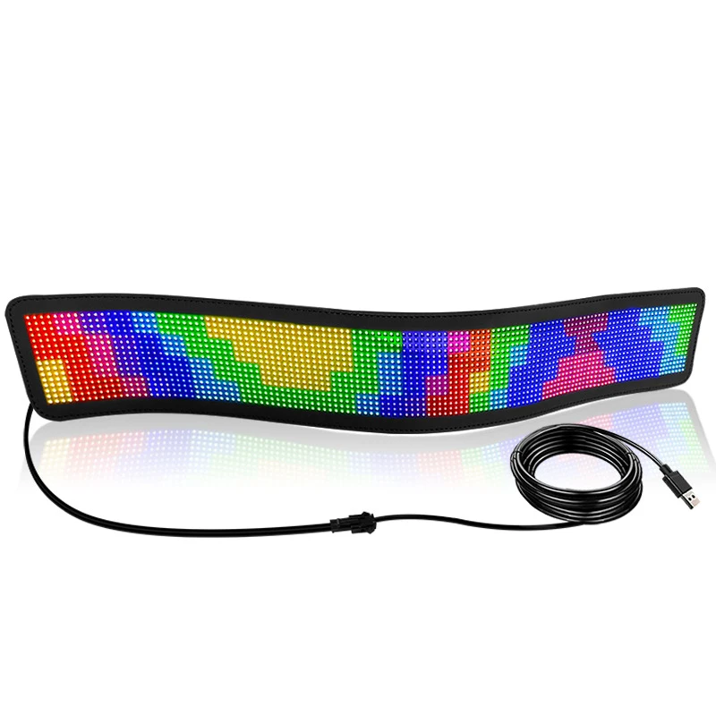 F32256 Soft LED Panel APP Control Programmable Scrolling Messages LED Matrix Panel Flexible Light Sign Taxi Advertising