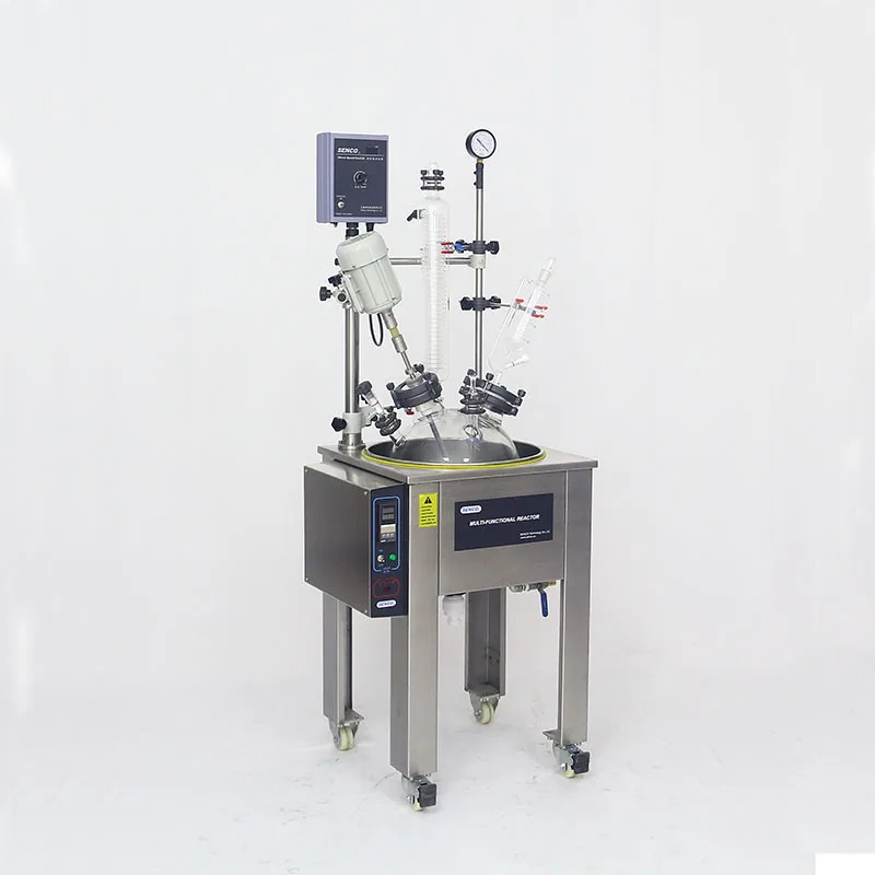 
FH5006 50L Chemical laboratory single layer glass reactor Low Price 