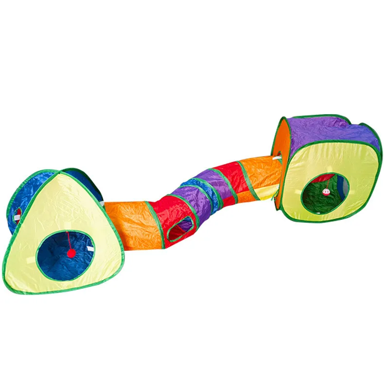 Wholesale Rainbow S Cat Tunnel Three piece Set Interactive Pet Tunnel
