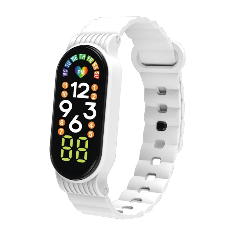 OEM Fashion Touch Screen led Watches Sports Plastic Band Day week digital Watches Reloj Hombre Led Digital Watch For Men