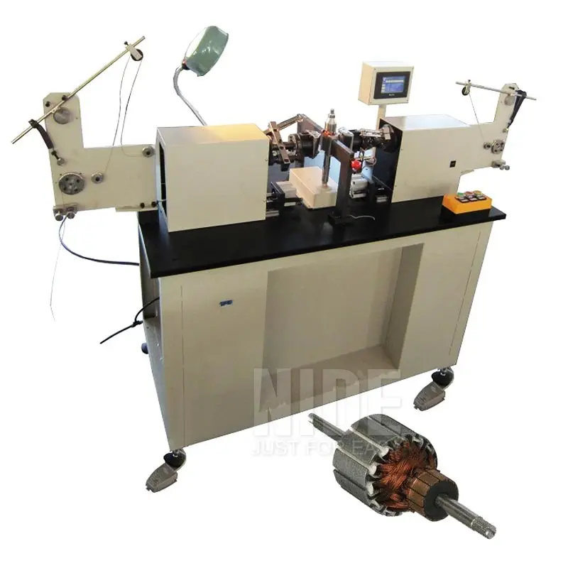 
Semi-auto armature windng electric motor winding wire small rotor coil winding machine 
