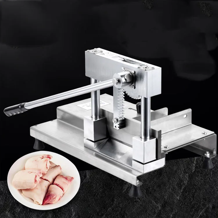 BX-ST700 304 Stainless Steel Meat Cutting Machine Pig Trotters Ribs Bone Cutter Safe Health Manual Meat Cutter