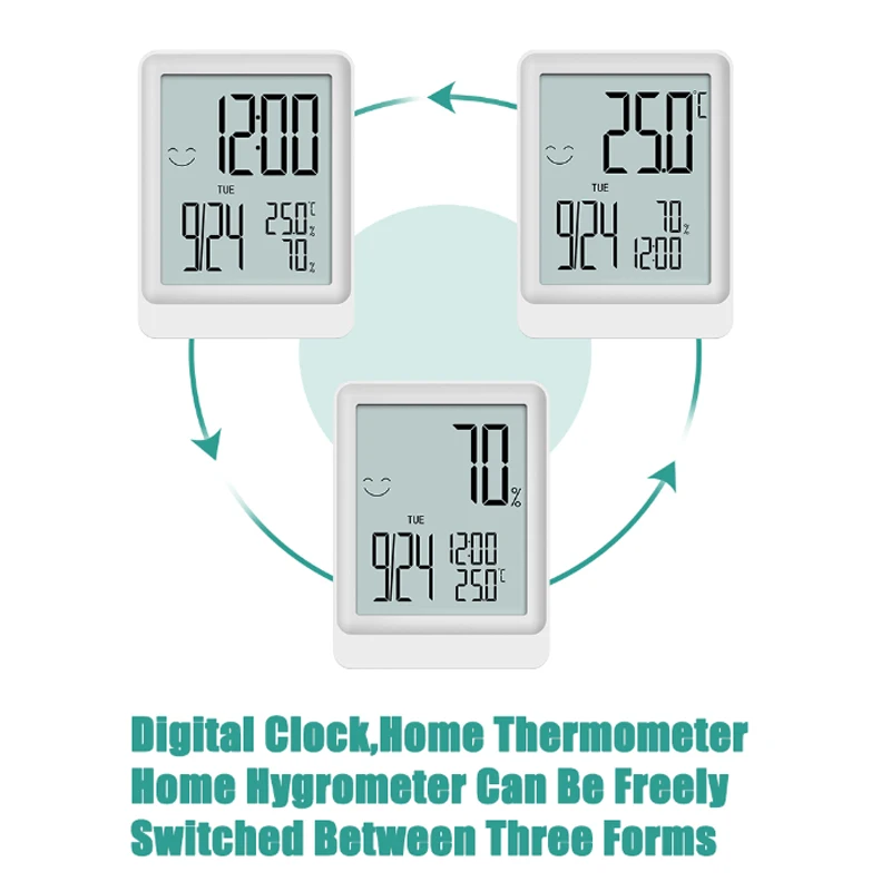 Custom Logo Room Thermo Hygrometer Thermometer Temperature Humidity Monitor Digital Indoor Thermometer