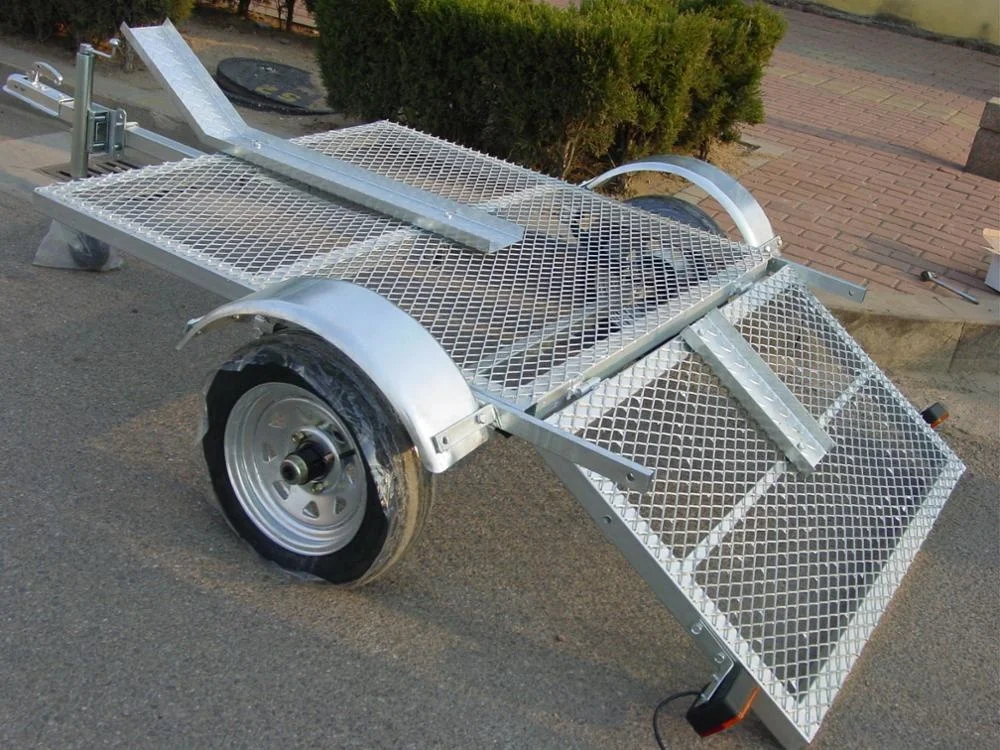 Manufacturer Supply Galvanized 2.8m folded motorcycle Trailer CT0304