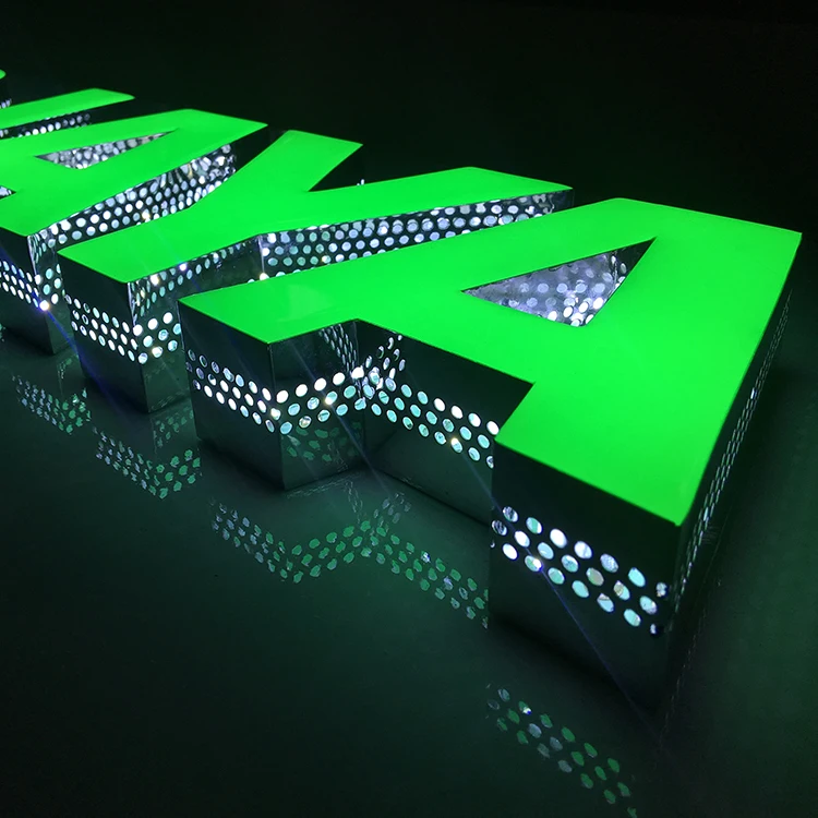 Outdoor and Indoor Usage Luminous Letters Led Epoxy Channel Sign Letter Logo Resin Arabic 3D Led Letters