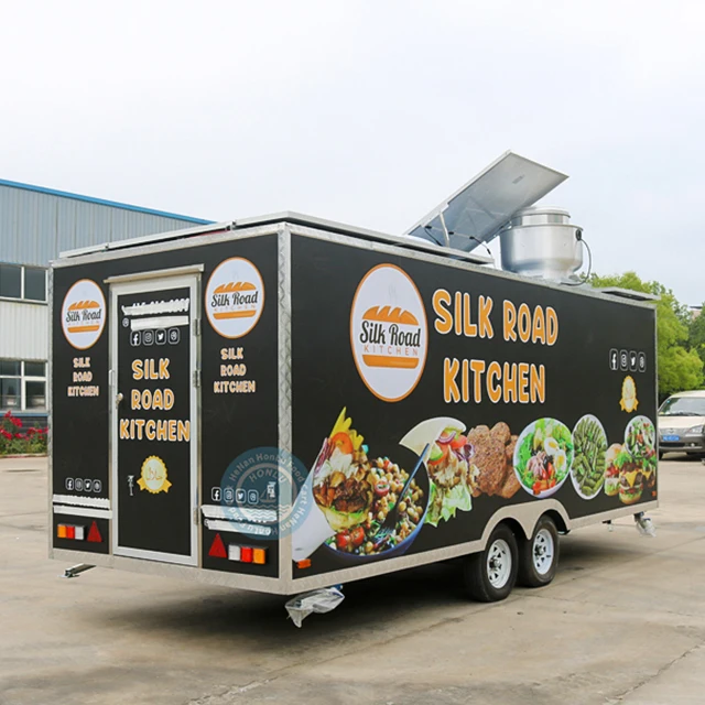 Food Trailer Truck With Generator soul food Truck Trailer Fully Equipped Coffee Truck Mobile Restaurant
