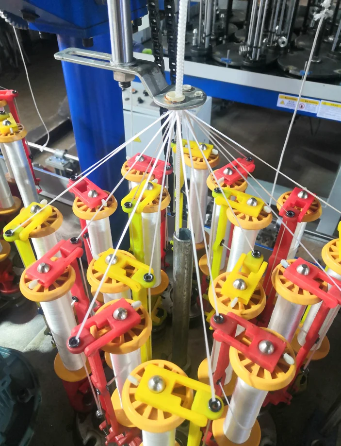 Good Quality PP Nylon Polyester 16 strands fiberglass/sleeve braided rope Machine For sale
