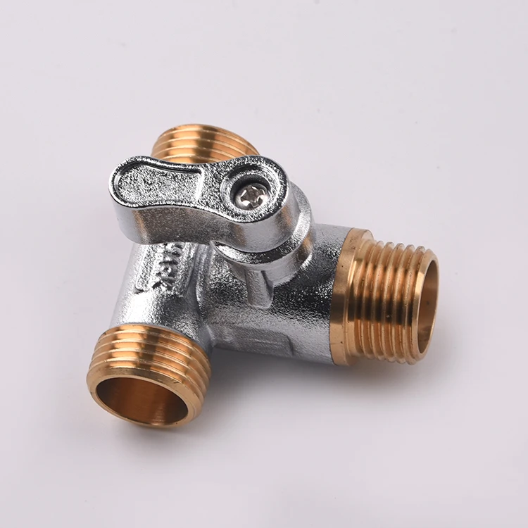 3-way Brass mini Ball Valve