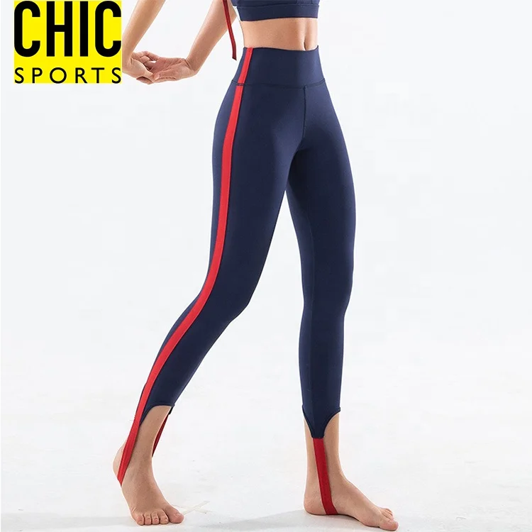 
2019 NEW Stirrup Power Flex Soft Sweat Wicking High Waisted Sports Pants Dance Tights Women Leggings Fitness 