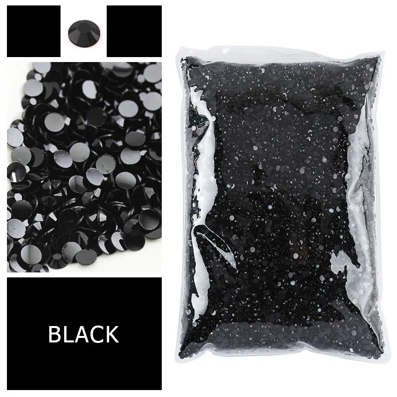 10000pcs bag 6mm resin Flatback Rhinestones Round Crystal Nail Art Rhinestones Round Beads Sizes for Nails Decoration_20