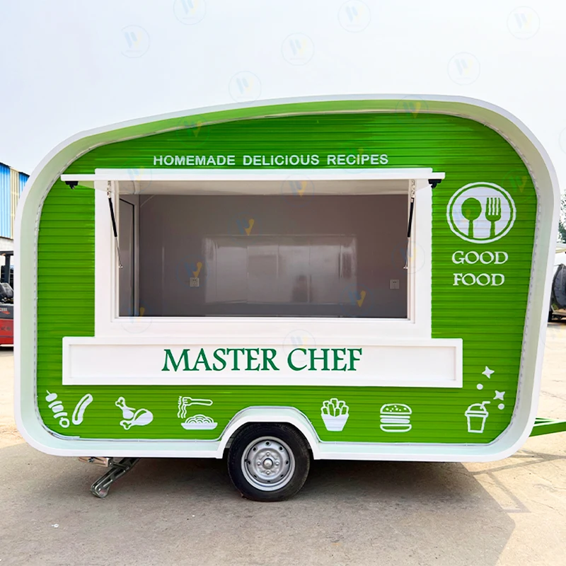 Outdoor Food Truck Purchase Street Mobile Custom Food Trailer Nourriture fried ice cream  Foodtrucks For Sale Europe