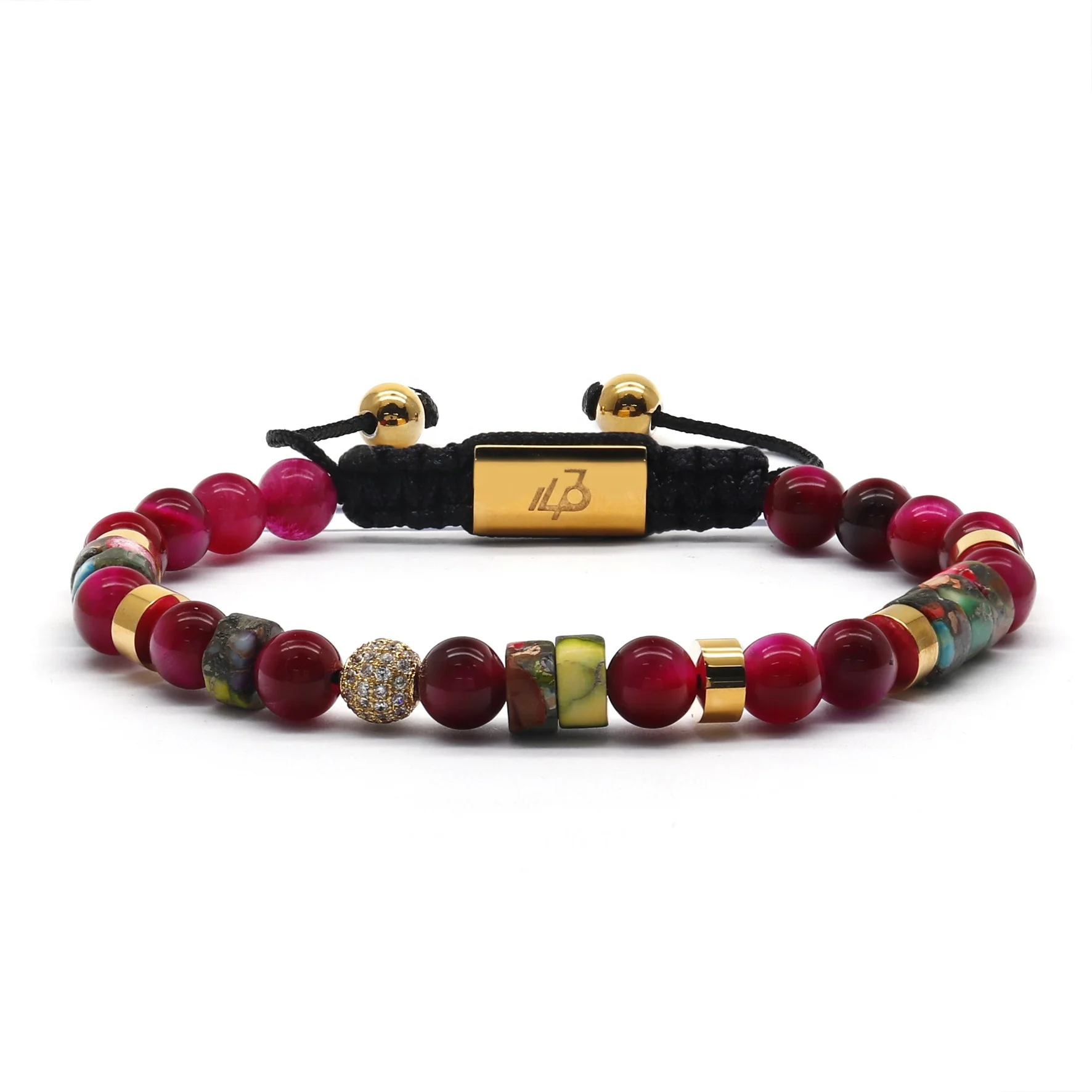 Trendy Handmade Natural Stone Beaded Rope Bracelets Men Bracelets