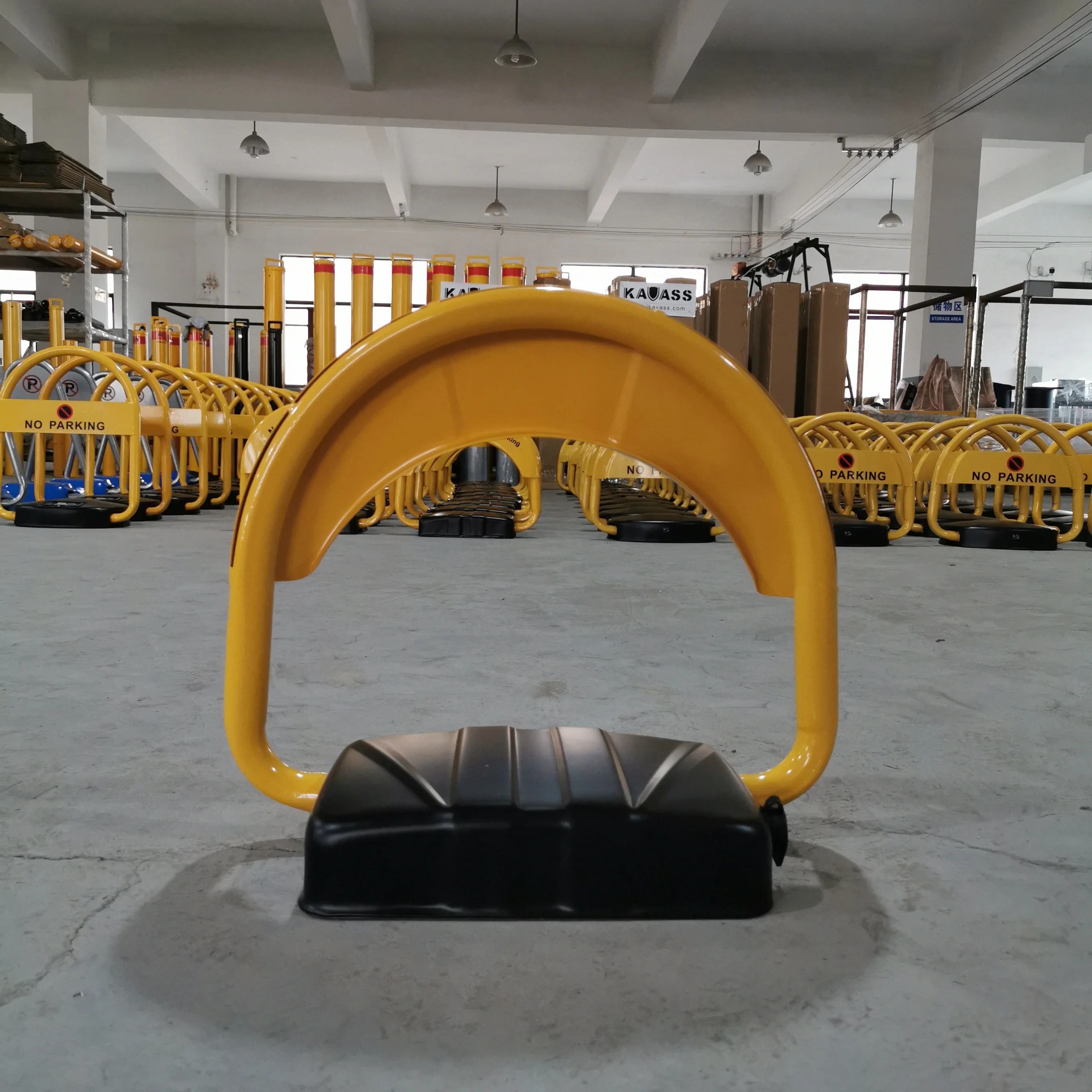 Желтое стальное ручное устройство блокировки парковки без парковочных барьеров от производителя Kavass