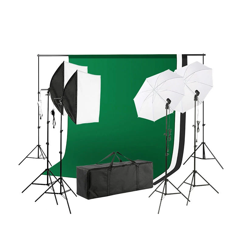 Wedding Photo Board Product Green Backgrounds Decor Studio Photography Lighting Kit for Photography