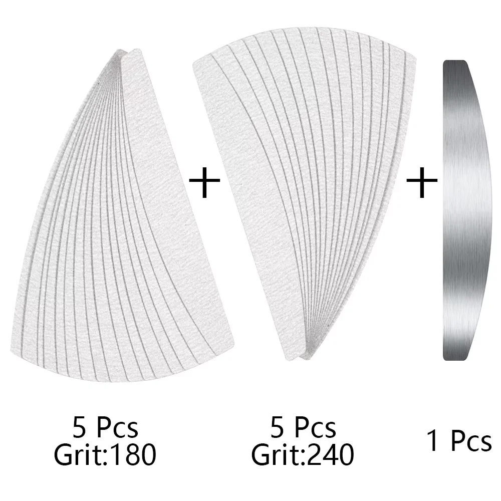 Professional Emery Board Manicure Pedicure Art Tools Custom Logo Double-Sided Nail File Set 100 180 240 Grit Nail File