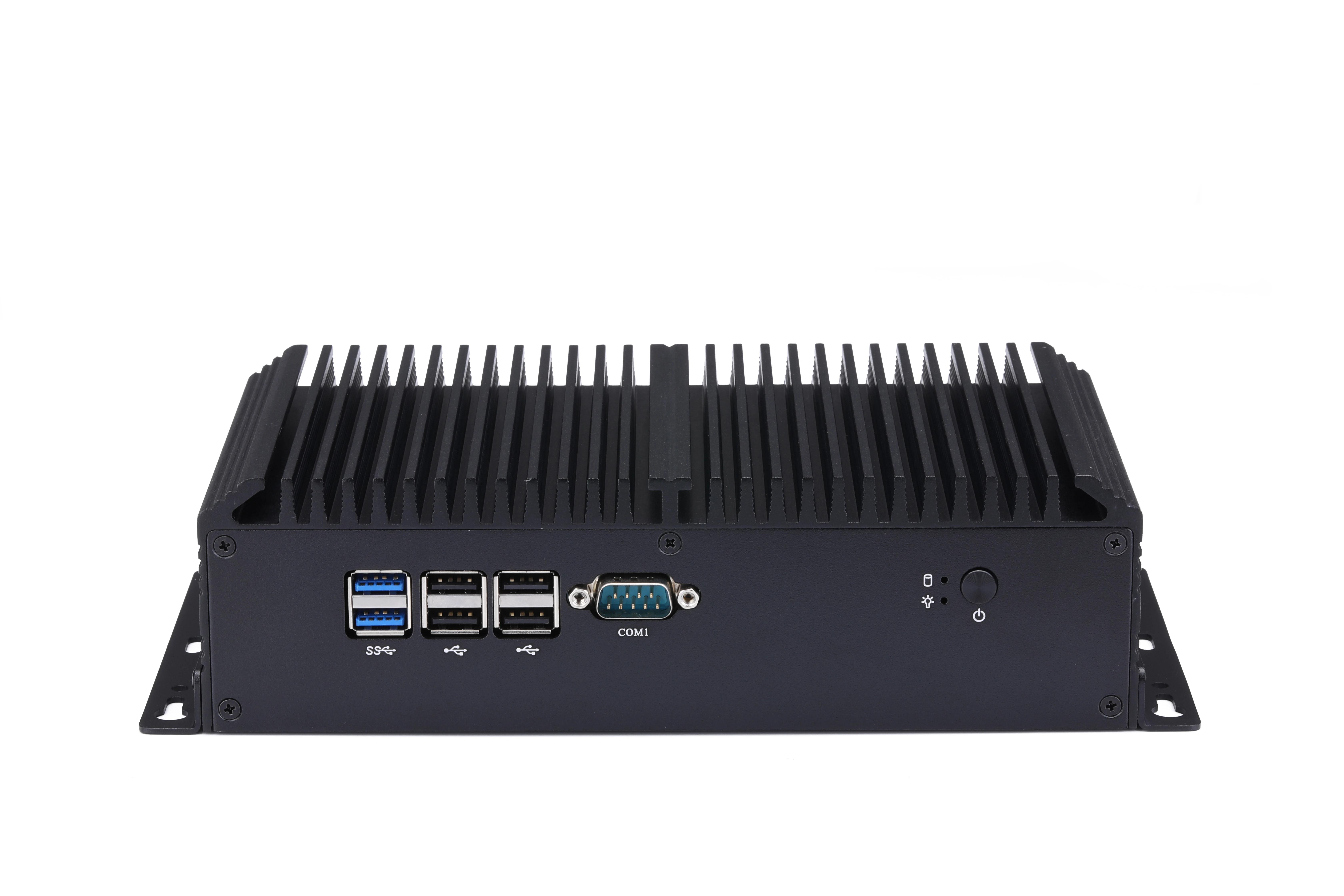  Qotom безвентиляторный промышленный мини-ПК Q510X Celeron 3855U 6 COM AES-NI для