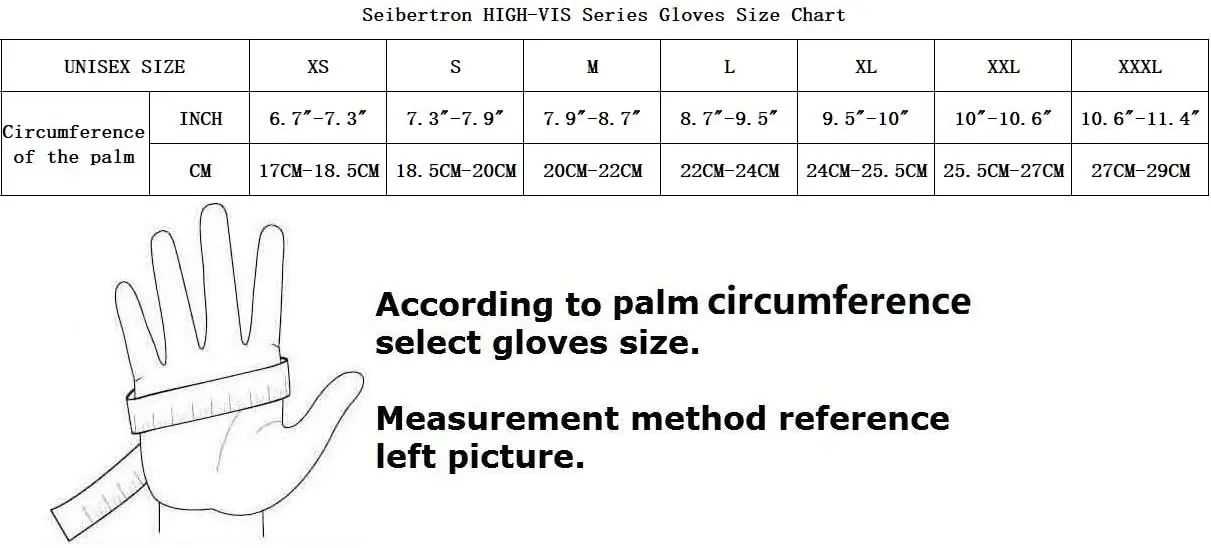 Seibertron HIGH-VIS HRIG EN388 4132XP Oilfield Anti Impact Gloves Palm Reinforcement Gloves Rigging Working Gloves