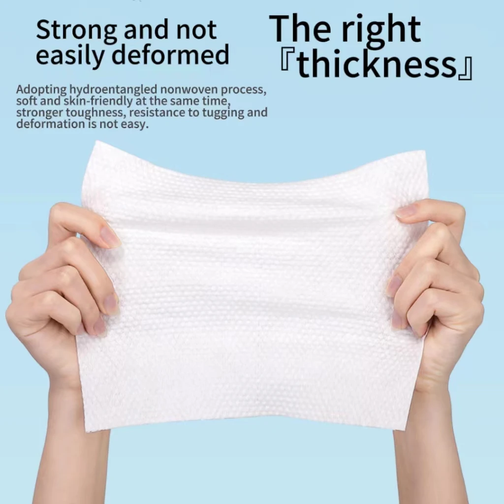 Clean Towels XL, 100% USDA Biobased Dermatologist Approved Face Towel, Disposable Clinically Tested Face Towelette