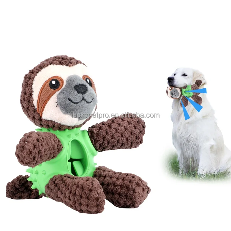 Interactive Squeaky Rubber Bite-resistance Custom Christmas Snowman Snow Plush Dog Toy