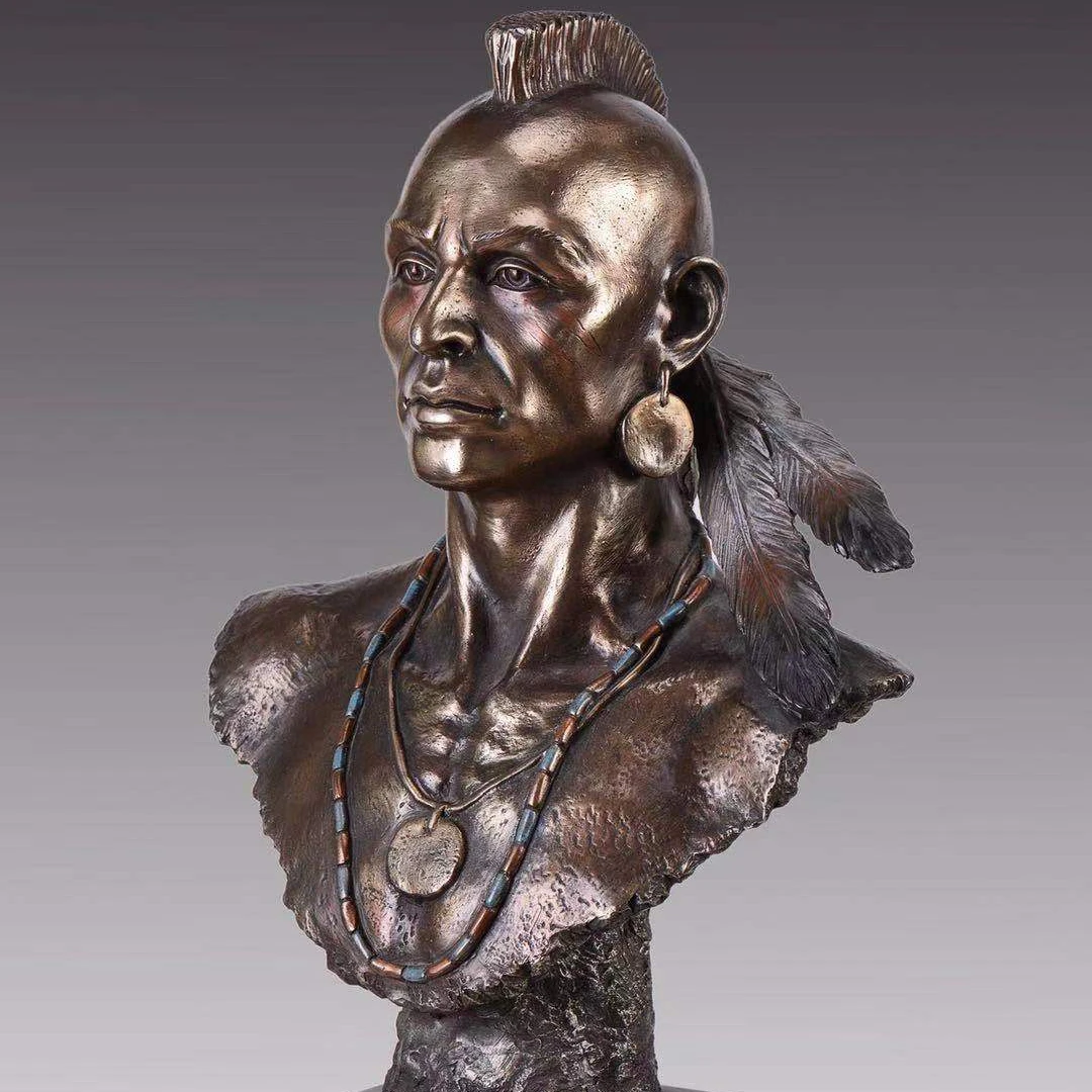 Amazon Hot selling high quality Cold Cast Bronze sculpture popular bronze statue