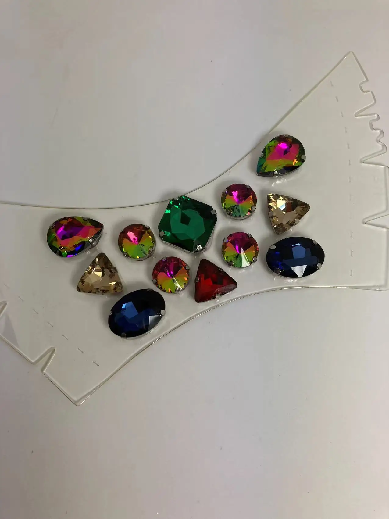 2024 glass stone tpu shoe uppers