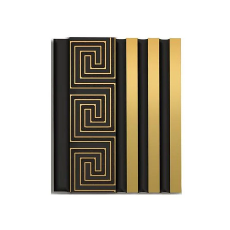 Living Room Decoration 120mm Width 2.9m Length Interior Background Wall Panel Wood Plastic Composite PS fluted Wall Board