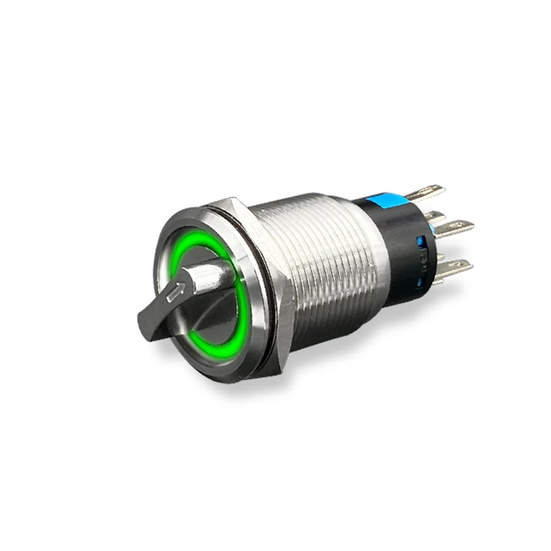 
22mm two and three grades stainless steel metal knob switch 