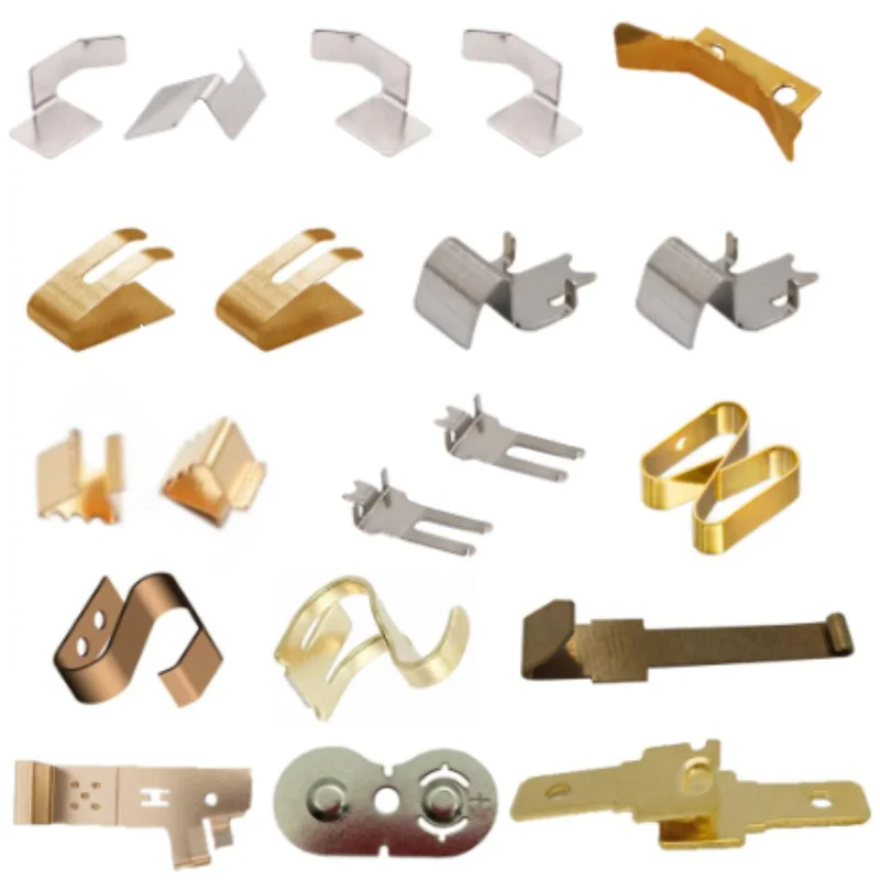 Smd Leaf Pcb Flat Electrical Battery Contact Holder Spring Smd Contact Stainless Steel Spring Steel Brass Clip Connector Button
