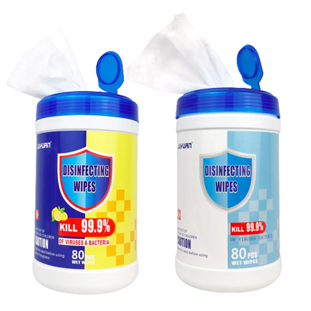 
Customized barrel canister bucket dry water wet wipes 70pcs/80pcs/100pcs/160pcs Cleaning wet wipes 