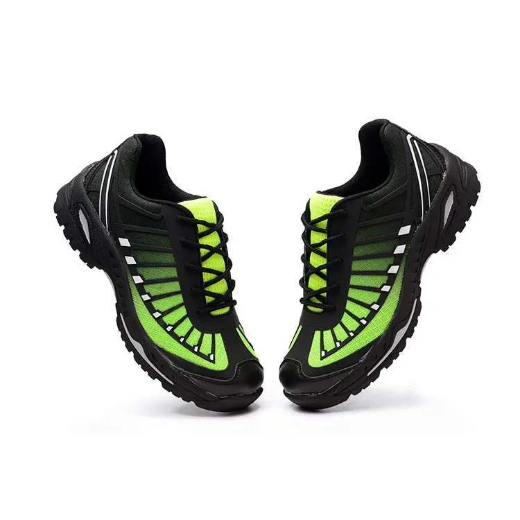 Green Shock Absorption Leisure Premium Smash-proof Safety Shoes
