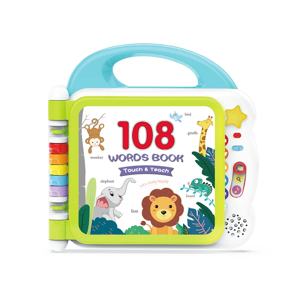 Learning Friends English-Chinese 108 Words Book Early Learning Education Toys with Activity Guide for Baby Boys Girls Gifts