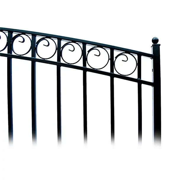 Decorative gate wrought iron site fence panels fencing for sale