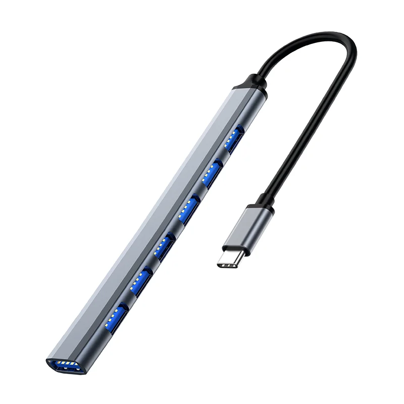 Multiple port OTG adapter 7 in 1 USB3.0 to 7 ports USB 3.0 2.0 Mini portable hub USB for multi mobile device