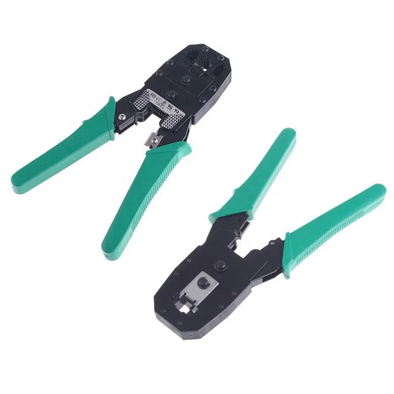 Utility RJ45 RJ11 Cat5 Modular Plugs Crimping Plier Cable Tester Hand Tool Set