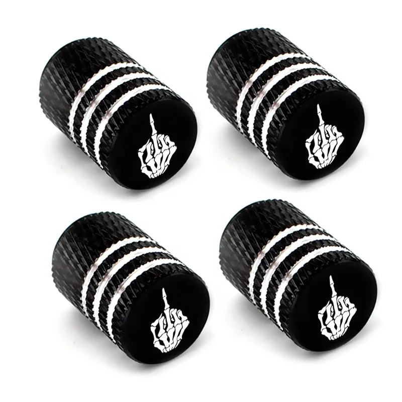 4Pcs/Lot Goast Tire Stem Valve Caps Aluminum Car Dustproof Caps Tire Wheel Stem Air Valve Caps For Cars Bike Motorcycle
