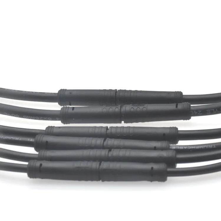 Electric bicycle/scooter/tricycle signal M8 Snap in Sensor Cable 2Pin 3Pin   8Pin  M8 Plastic Connector