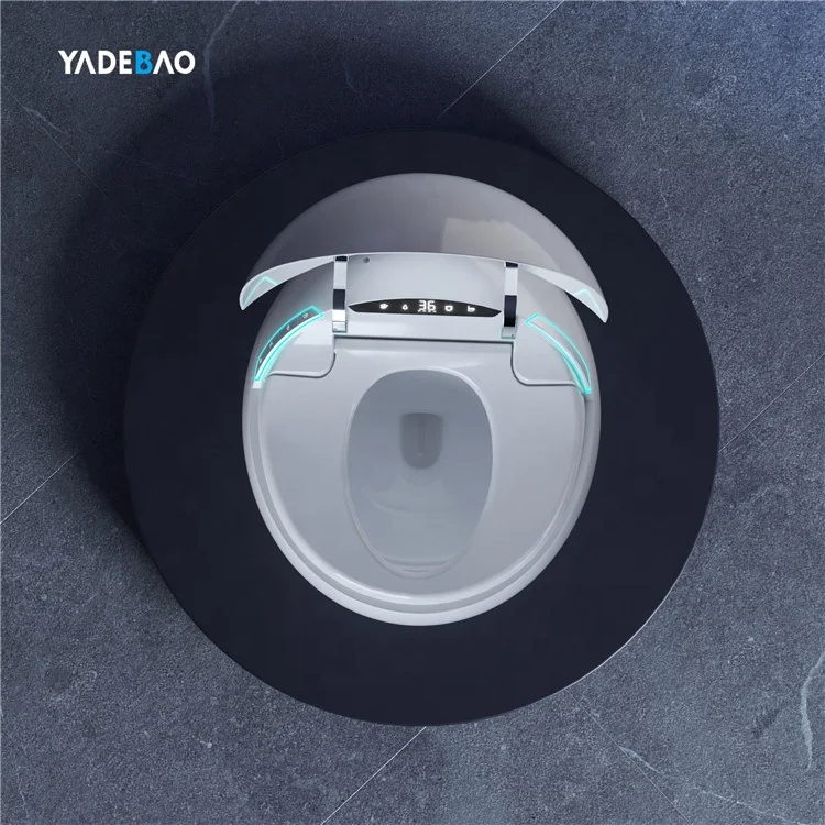 Creative little planet intelligent toilet bowl mini bathroom egg shaped automatic wc toilet ceramic smart toilet