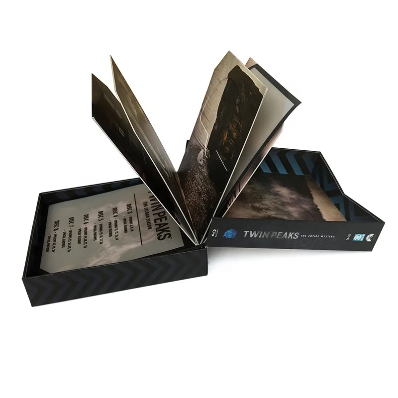 High quality custom logo oem accept luxury photo album box set cd gift packaging