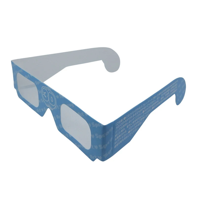 Paper  Anaglyph  Chromadepth Glasses Disposable With Customized Printing