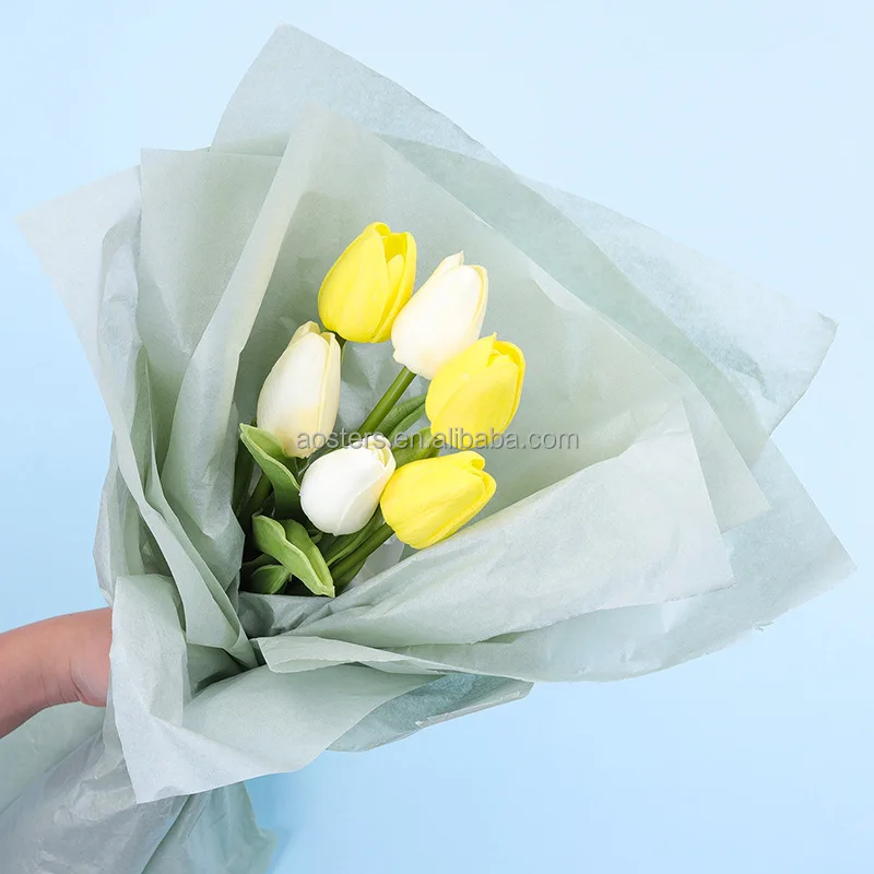 New Design Wholesale Packaging Paper Korean Flower Bouquet Wrapping