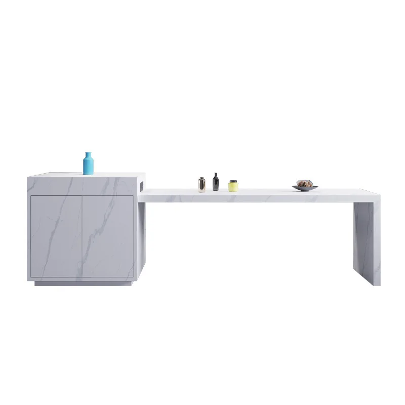 manufacture large format tile cut into cabinet countertop table top Snow mountain stone series sintered stone can be customized